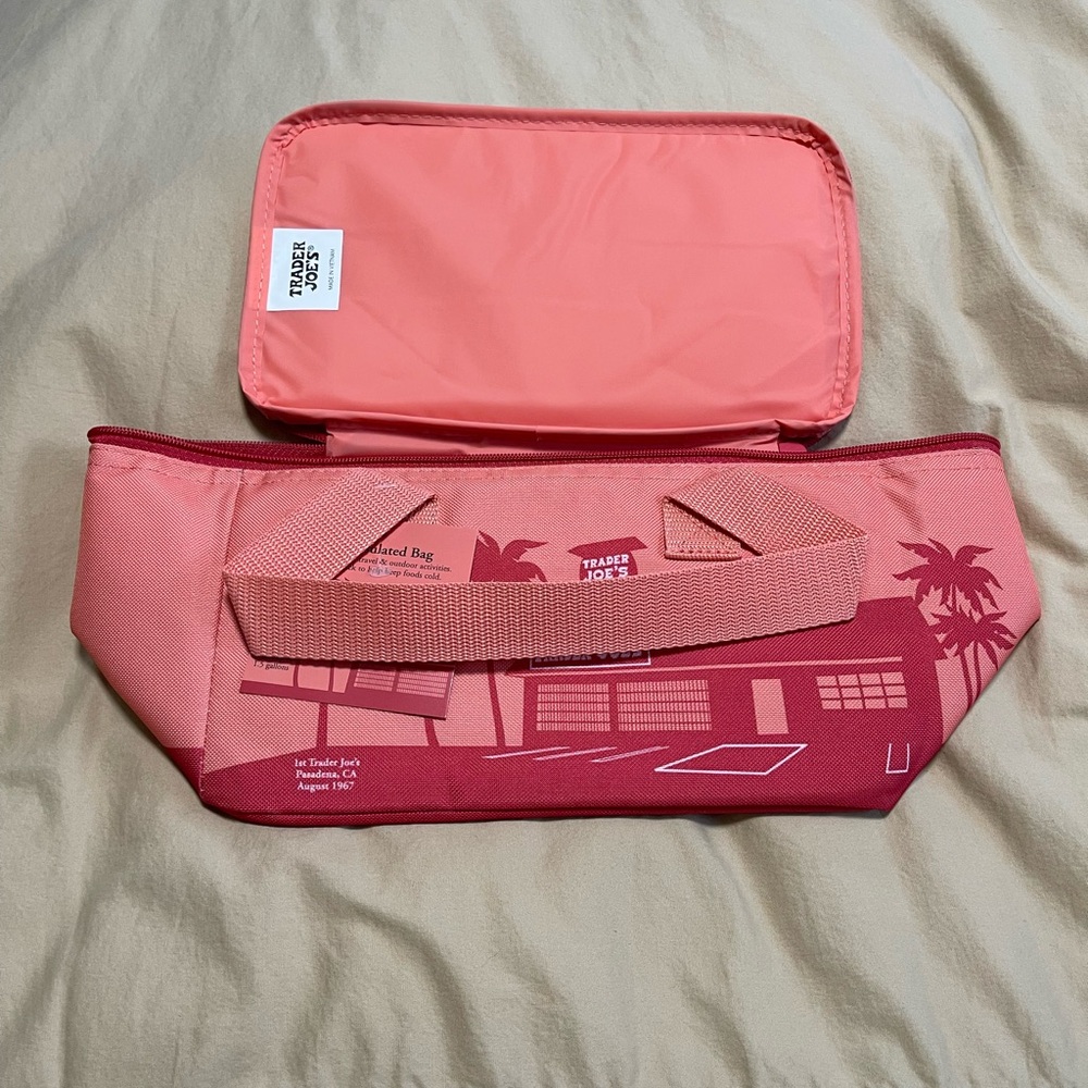 PEACH - Trader Joe’s canvas mini cooler bag